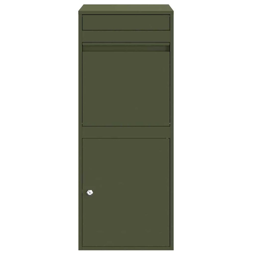 vidaXL Θυρίδα Πακέτων Λαδί 41 x 38 x 103 εκ Ατσάλι