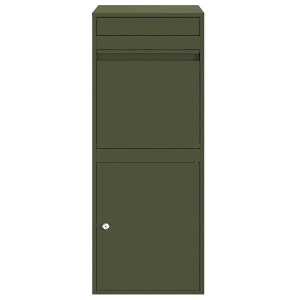 vidaXL Θυρίδα Πακέτων Λαδί 41 x 38 x 103 εκ Ατσάλι