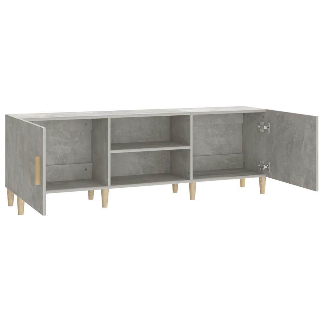 vidaXL Έπιπλο Τηλεόρασης Γκρι Σκυροδέματος 150x30x50 εκ. Επεξ. Ξύλο