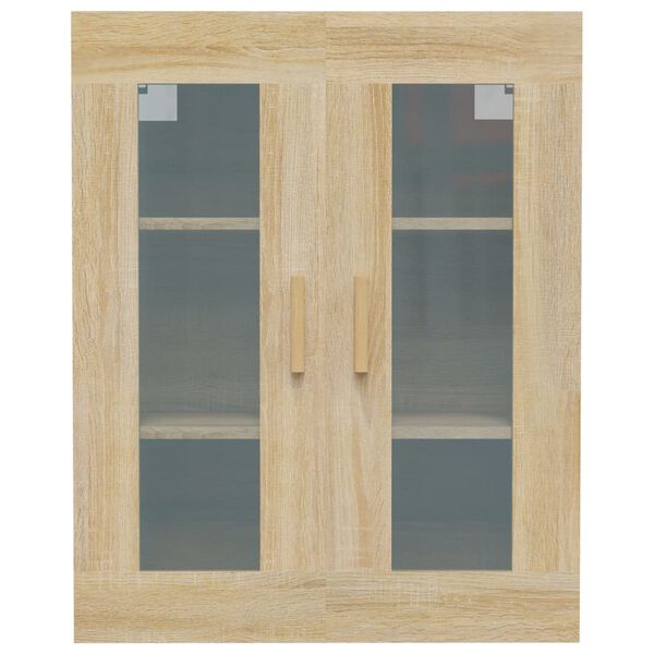 vidaXL Κρεμαστό Ντουλάπι Τοίχου Sonoma Δρυς 69,5x34x90 εκ Επεξ. Ξύλο