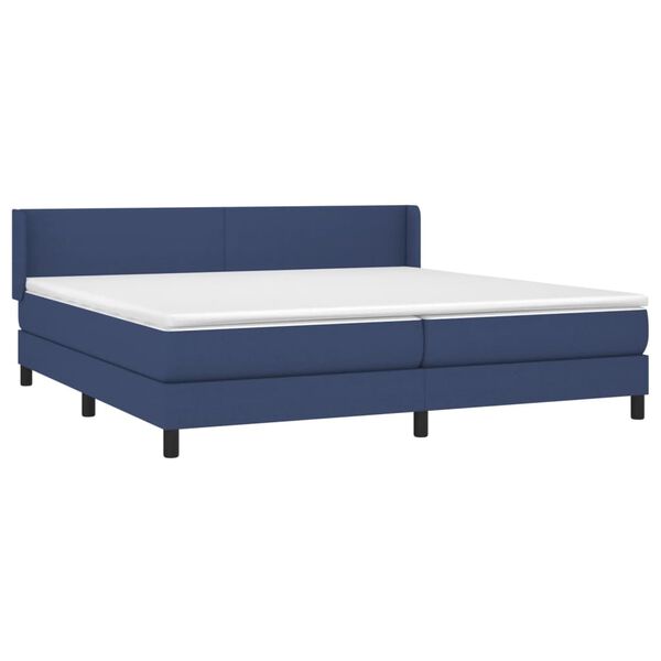 vidaXL &Kappa;&rho;&epsilon;&beta;ά&tau;&iota; Boxspring &mu;&epsilon; &Sigma;&tau;&rho;ώ&mu;&alpha; &Mu;&pi;&lambda;&epsilon; 200x200 &epsilon;&kappa;. &Upsilon;&phi;&alpha;&sigma;&mu;ά&tau;&iota;&nu;&omicron;