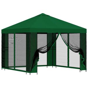 vidaXL &Kappa;ή&pi;&omicron;&sigmaf; &Gamma;&kappa;&alpha;&zeta;ebo &mu;&epsilon; &Pi;&lambda;&epsilon;&upsilon;&rho;&iota;&kappa;ά &Tau;&omicron;ί&chi;&omicron;&upsilon;&sigmaf; 3 x 3 m &Pi;&rho;ά&sigma;&iota;&nu;&omicron;