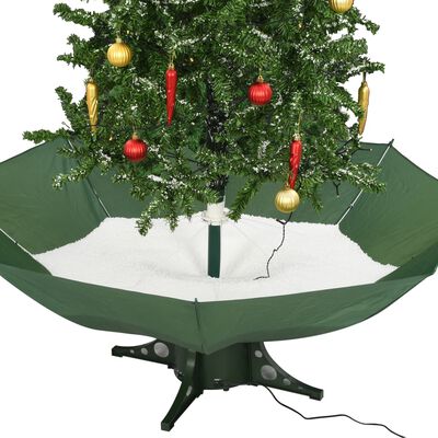 vidaXL Χριστουγεννιάτικο Δέντρο που Χιονίζει Πράσινο 190 εκ. με Βάση