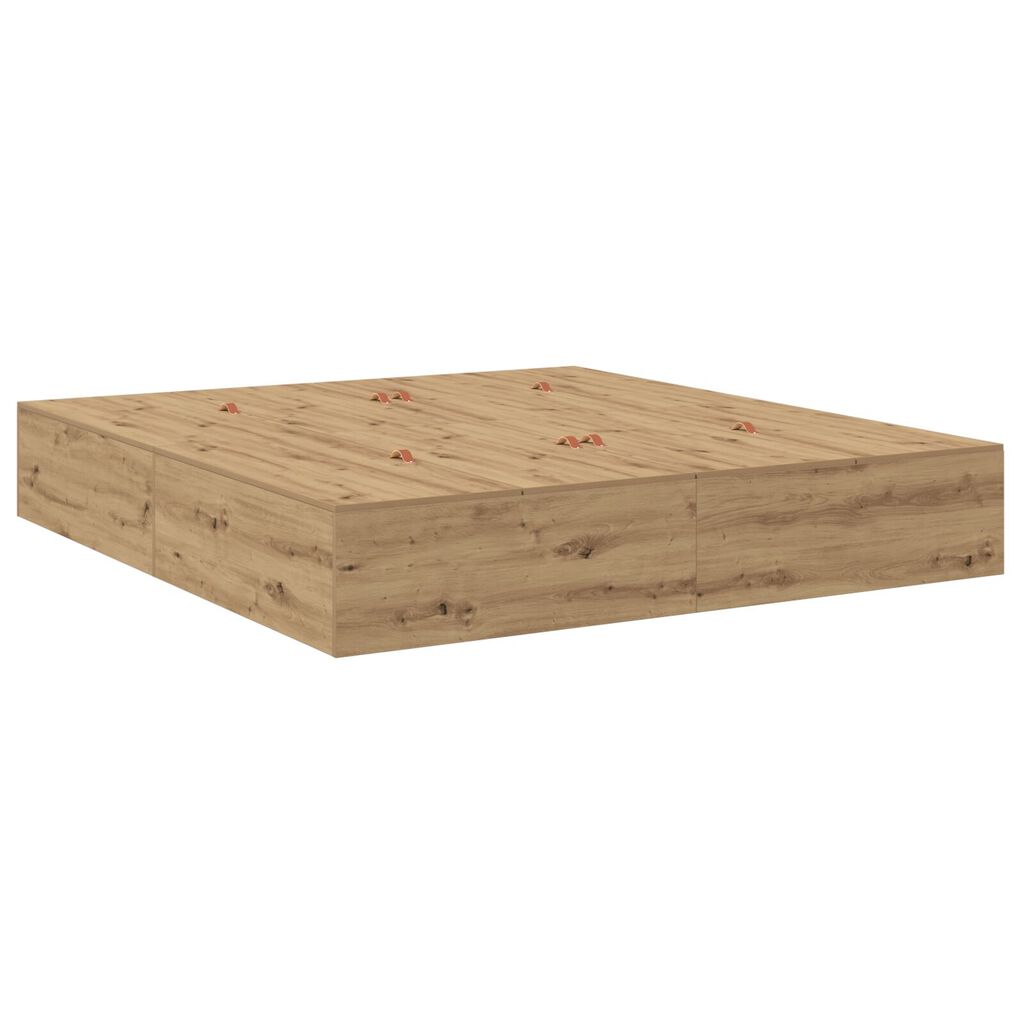 vidaXL Κρεβάτι Αποθήκης Artisan Oak 180x200 εκ.