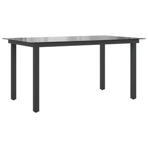 vidaXL &Tau;&rho;&alpha;&pi;έ&zeta;&iota; &Kappa;ή&pi;&omicron;&upsilon; &Mu;&alpha;ύ&rho;&omicron; 150 x 90 x 74 &epsilon;&kappa;. &alpha;&pi;ό &Alpha;&lambda;&omicron;&upsilon;&mu;ί&nu;&iota;&omicron; / &Gamma;&upsilon;&alpha;&lambda;ί