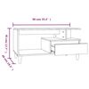vidaXL Τραπεζάκι Σαλονιού Γκρι Sonoma 90x49x45 εκ.Επεξεργασμένο Ξύλο