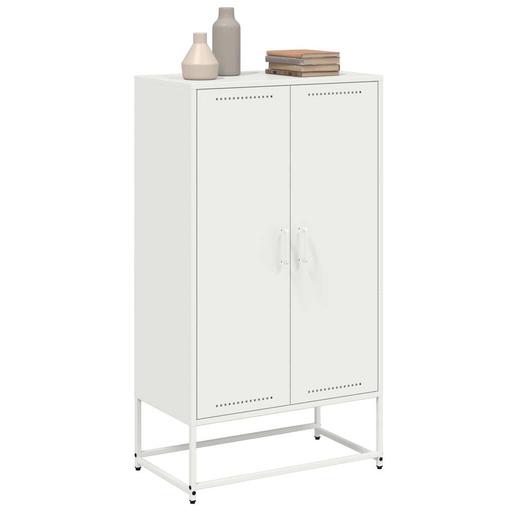 vidaXL Ντουλάπι Λευκό 68,5x38,5x123,5 εκ. από Ατσάλι