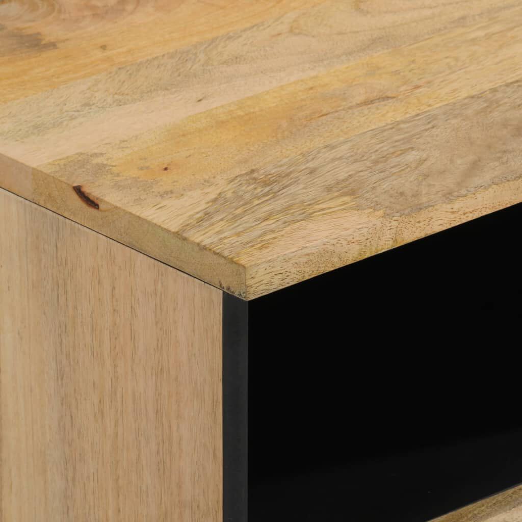 vidaXL Κομοδίνο 40 x 33 x 46 εκ. από Μασίφ Ξύλο Μάνγκο