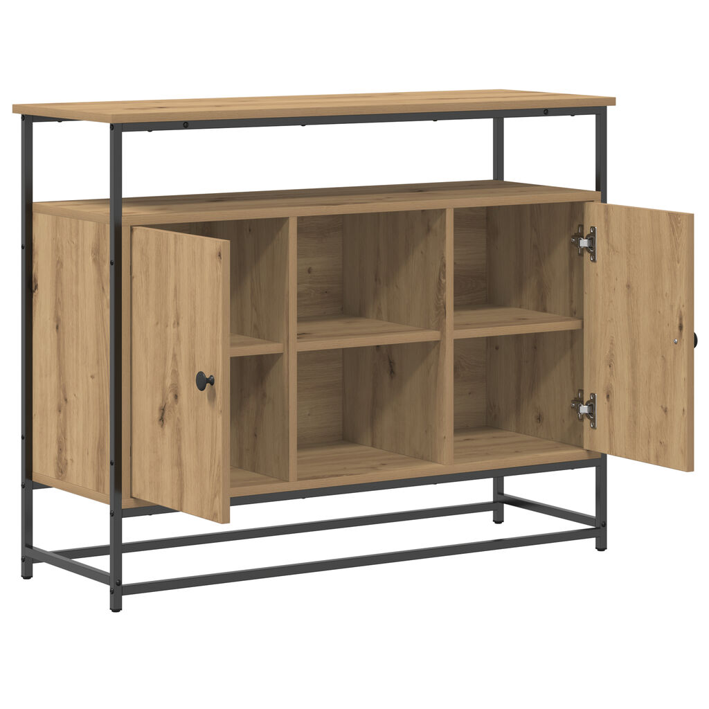 vidaXL Κονσόλα Artisan Oak 100x35x80 cm Κατασκευασμένο ξύλο και Ατσάλι