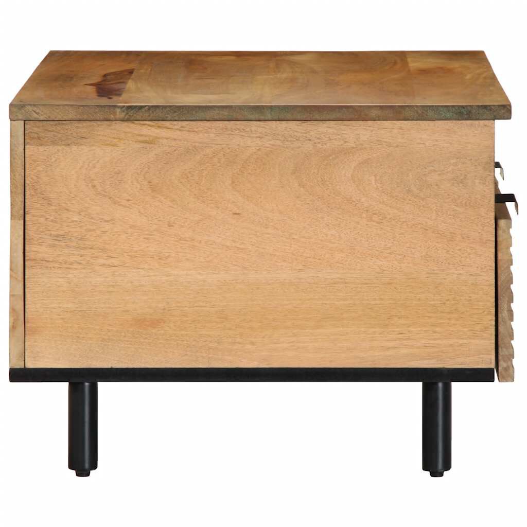 vidaXL Τραπεζάκι σαλονιού καφέ 80x54x40 cm μασίφ ξύλο Mango