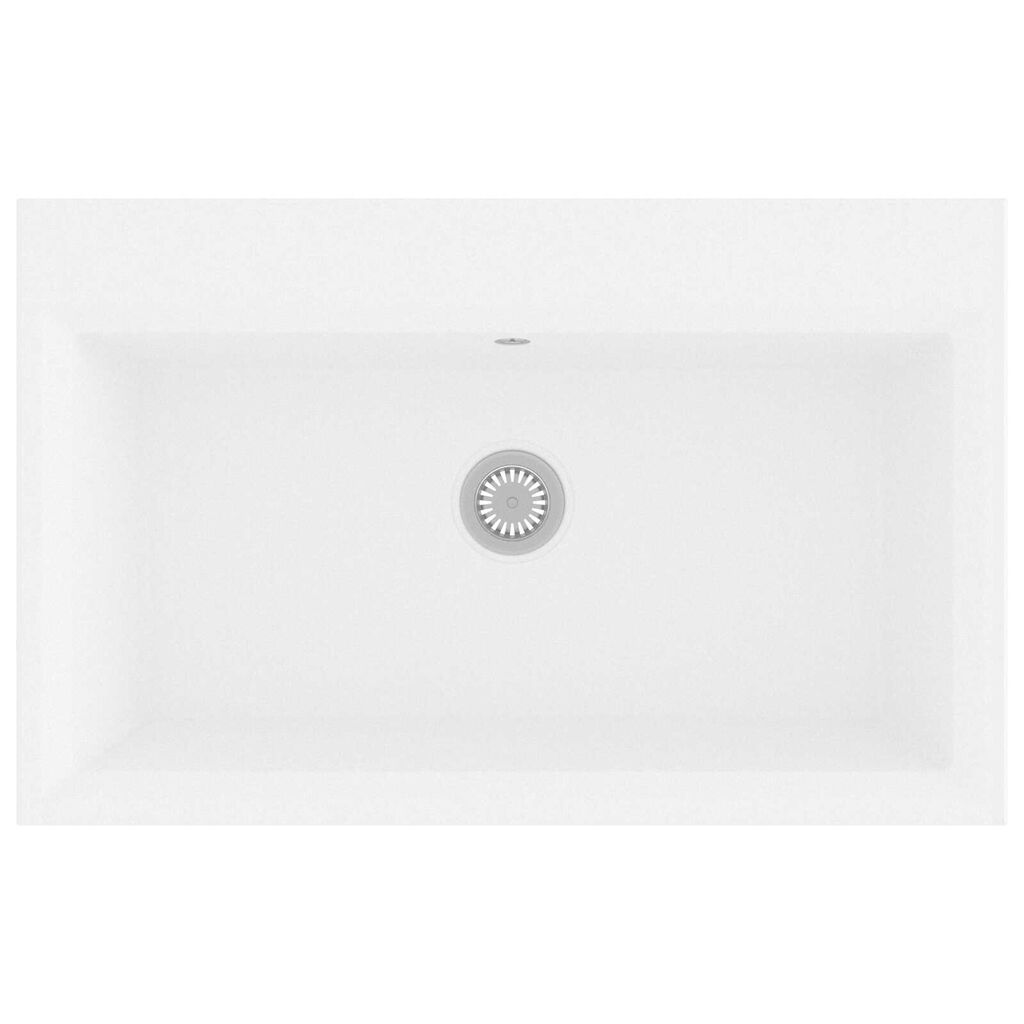 vidaXL Νεροχύτης Κουζίνας Λευκό 790x500x193 εκ Γρανίτης