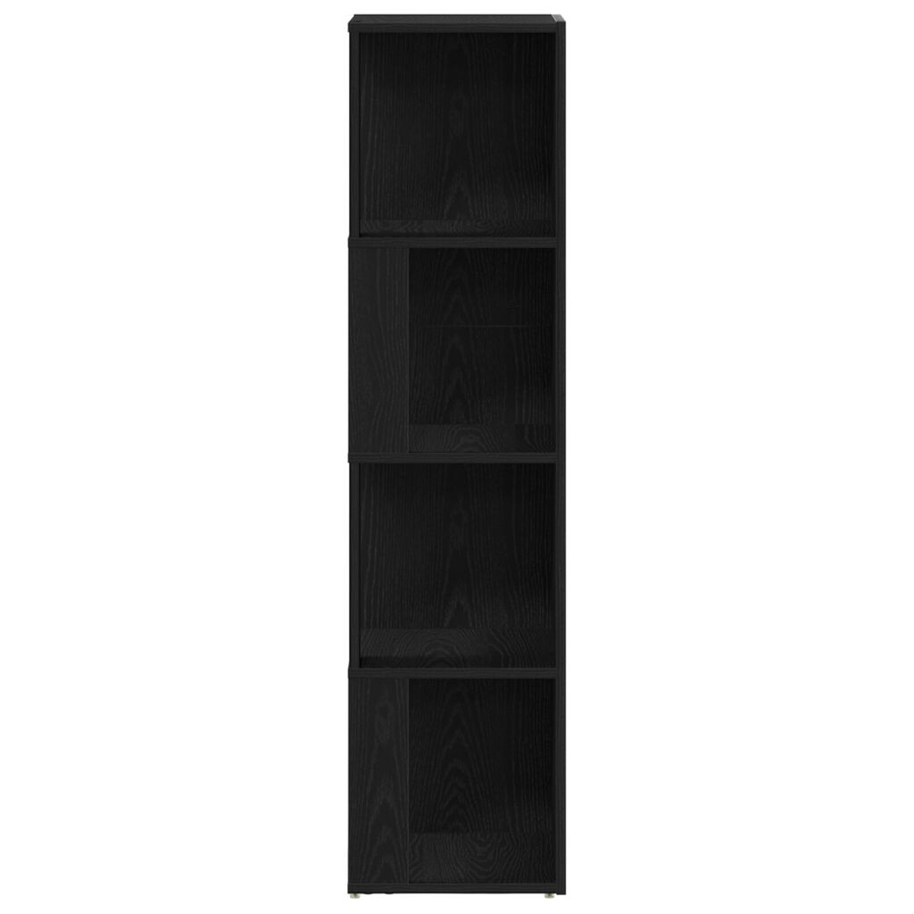 vidaXL Βιβλιοθήκη Μαύρης Δρυς 33x33x132 εκ Φτιαγμένη από Ξύλο
