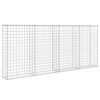 vidaXL Συρματοκιβώτιο Τοίχος 200x20x85 εκ. Γαλβαν. Ατσάλι + Καλύμματα