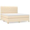 vidaXL &Kappa;&rho;&epsilon;&beta;ά&tau;&iota; Boxspring &mu;&epsilon; &Sigma;&tau;&rho;ώ&mu;&alpha; &Kappa;&rho;&epsilon;&mu; 180x200 &epsilon;&kappa;. &Upsilon;&phi;&alpha;&sigma;&mu;ά&tau;&iota;&nu;&omicron;