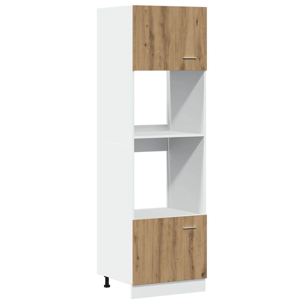 vidaXL Ντουλάπι φούρνου μικροκυμάτων Lyon Artisan Oak