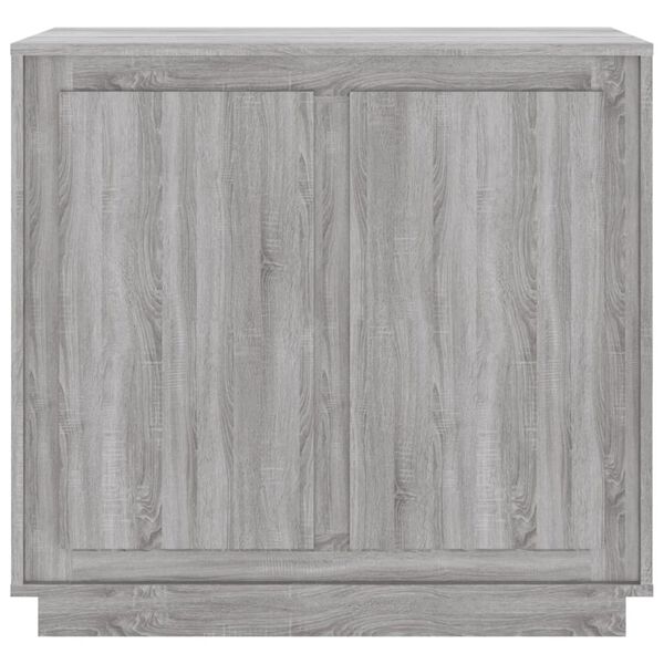 vidaXL Ντουλάπι Γκρι Sonoma 80x34x75 εκ. από Επεξεργασμένο Ξύλο