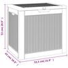 vidaXL Μπαούλο Αποθήκευσης Κήπου Αν. Καφέ 55,5x43x53 εκ Πολυπροπυλένιο