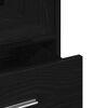 vidaXL Πλατφόρμα Μαύρη δρυς 55 x 55 x 107 cm Επεξεργασμένο ξύλο