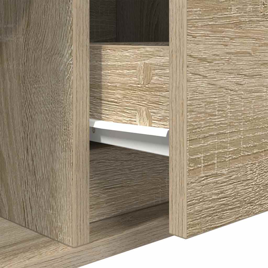vidaXL Έπιπλα Τηλεόρασης 2 τεμ. 80x31x25,5 εκ. Επεξεργασμένο Ξύλο