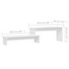 vidaXL Έπιπλο Τηλεόρασης Λευκό 180 x 30 x 43 εκ. από Επεξ. Ξύλο