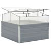 vidaXL Θερμοκήπιο Γκρι 100 x 100 x 85 εκ. από Γαλβανισμένο Χάλυβα