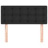 vidaXL Κεφαλάρι Κρεβατιού Μαύρο 80 x 5 x 78/88 εκ. από Συνθετικό Δέρμα