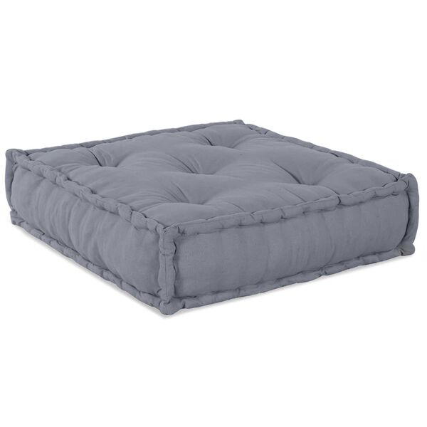 vidaXL Μοντέρνο Πουφ Γκρι 70x70x54
