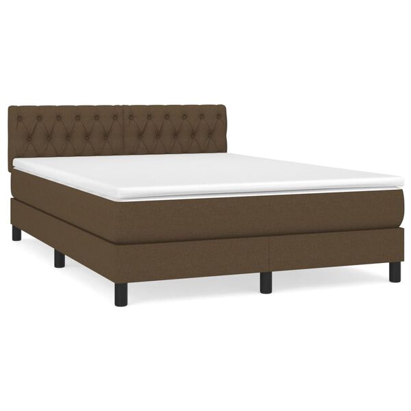 vidaXL &Kappa;&rho;&epsilon;&beta;ά&tau;&iota; Boxspring &mu;&epsilon; &Sigma;&tau;&rho;ώ&mu;&alpha; &Sigma;&kappa;&omicron;ύ&rho;&omicron; &Kappa;&alpha;&phi;έ 140x200 &epsilon;&kappa; &Upsilon;&phi;&alpha;&sigma;&mu;ά&tau;&iota;&nu;&omicron;