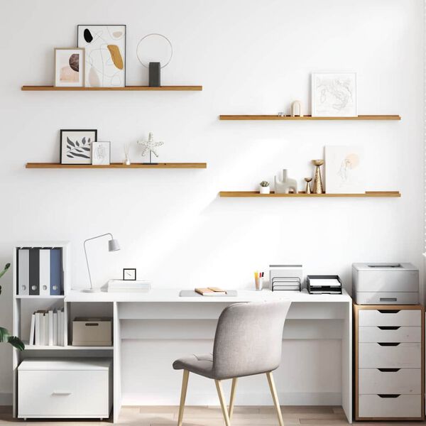 vidaXL &Rho;ά&phi;&iota; &Tau;&omicron;ί&chi;&omicron;&upsilon; 4 pcs &Mu;&pi;&epsilon;&zeta; 115 x 9 x 3 cm &Epsilon;&pi;&epsilon;&xi;&epsilon;&rho;&gamma;&alpha;&sigma;&mu;έ&nu;&omicron; &xi;ύ&lambda;&omicron;