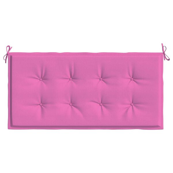 vidaXL Μαξιλάρι Παγκάκι Κήπου Ροζ 120 x 50 x 4 cm Ύφασμα Oxford
