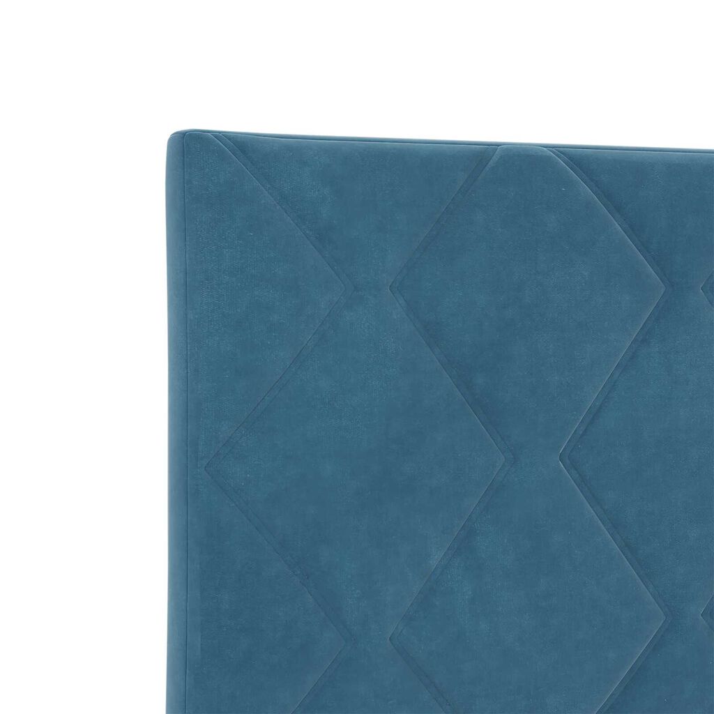 vidaXL LED Προσκέφαλο Σχεδιασμός Diamond Blocks Μπλε 80 cm Βελούδο