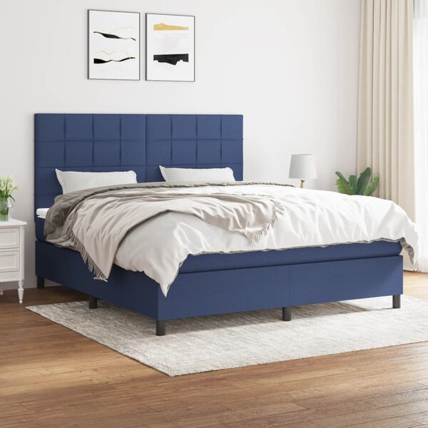 vidaXL &Kappa;&rho;&epsilon;&beta;ά&tau;&iota; Boxspring &mu;&epsilon; &Sigma;&tau;&rho;ώ&mu;&alpha; &Mu;&pi;&lambda;&epsilon; 160x200 &epsilon;&kappa;. &Upsilon;&phi;&alpha;&sigma;&mu;ά&tau;&iota;&nu;&omicron;
