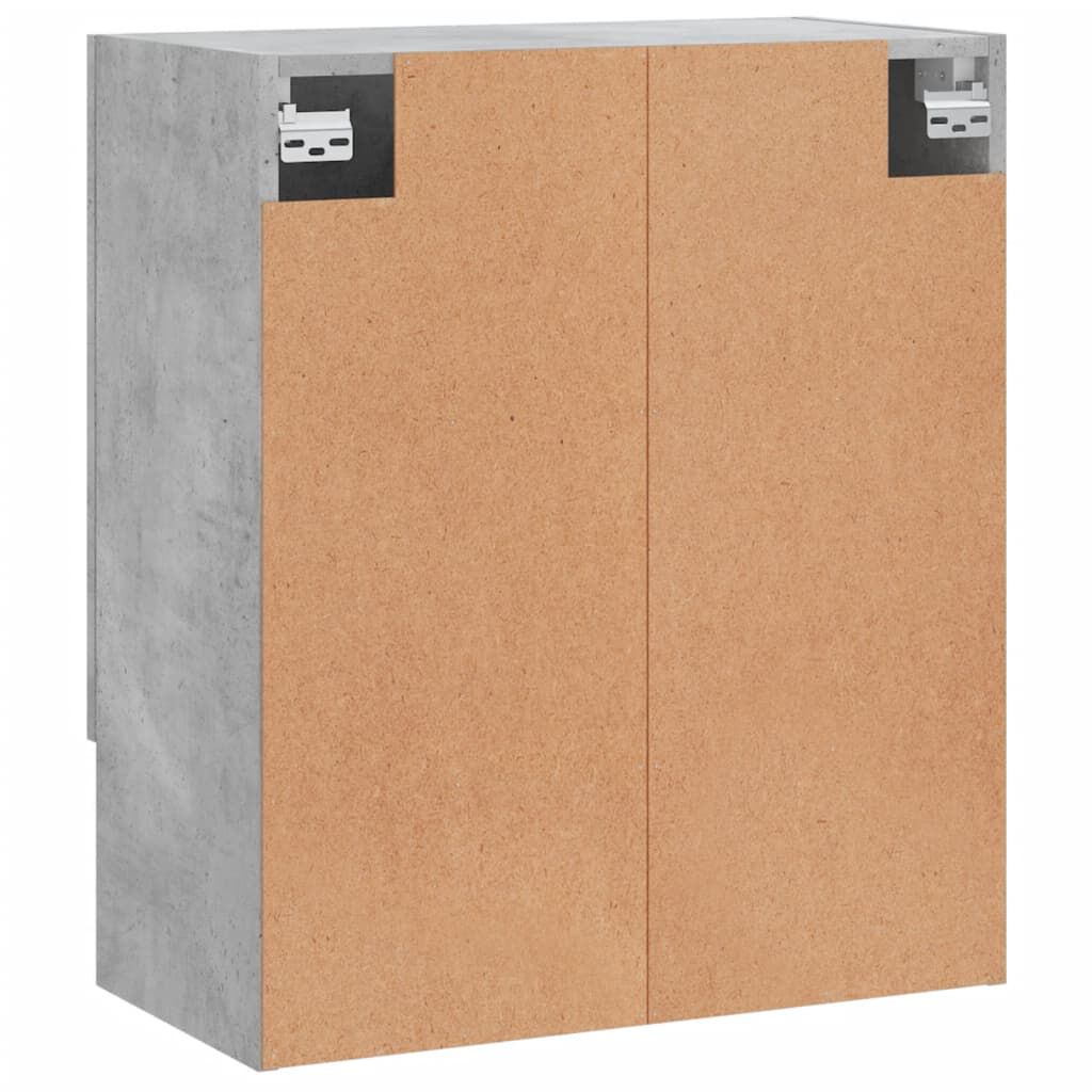 vidaXL Ντουλάπι Τοίχου Γκρι Σκυρ. 60x31x70 εκ. Επεξεργασμένο Ξύλο