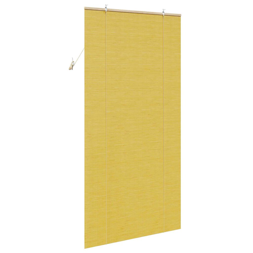 vidaXL Ρολά και Σκίες Παραθύρων Κίτρινο 110 x 220 cm Μπαμπού