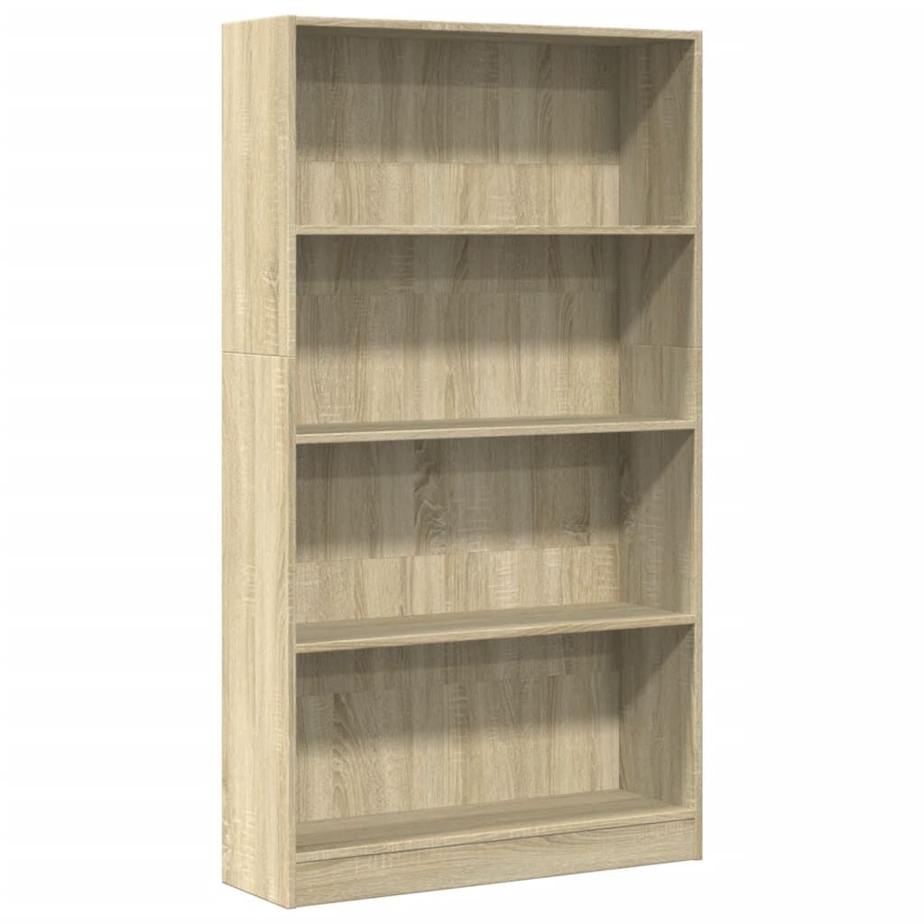 vidaXL Βιβλιοθήκη Sonoma Δρυς 80x24x143 εκ. από Επεξεργασμένο Ξύλο