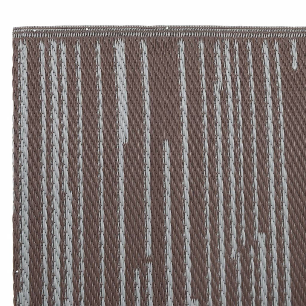vidaXL Χαλί εξωτερικού χώρου ARAKIL Καφέ 80x250 cm PP