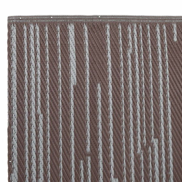 vidaXL Χαλί εξωτερικού χώρου ARAKIL Καφέ 80x250 cm PP