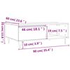 vidaXL Τραπεζάκι Σαλονιού Γκρι Sonoma 90x60x35 εκ. Επεξεργασμένο Ξύλο