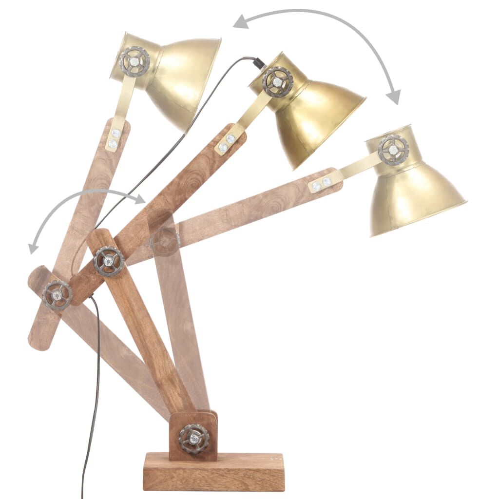 vidaXL Φωτιστικό Επιτραπέζιο Industrial Στρ. 25 W Χάλκ. 58x18x90εκ Ε27