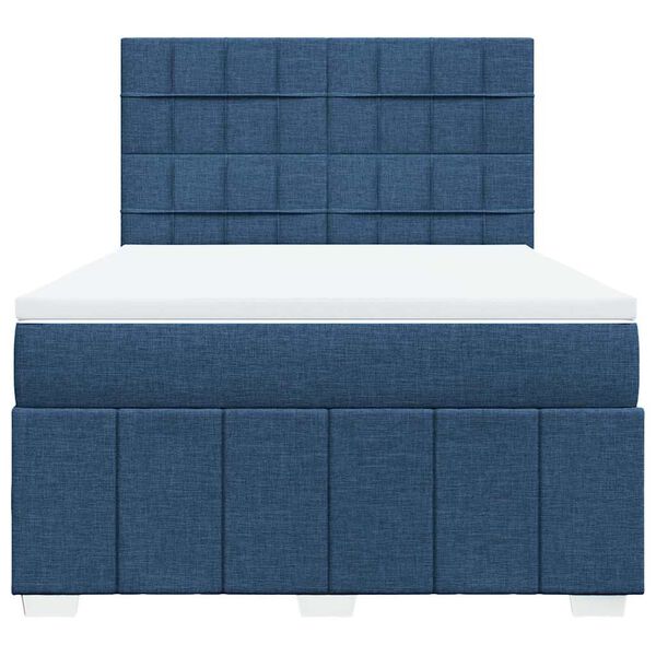 vidaXL &Kappa;&rho;&epsilon;&beta;ά&tau;&iota; Boxspring &mu;&epsilon; &Sigma;&tau;&rho;ώ&mu;&alpha; &Mu;&pi;&lambda;&epsilon; 140x190 &epsilon;&kappa;. &Upsilon;&phi;&alpha;&sigma;&mu;ά&tau;&iota;&nu;&omicron;
