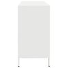 vidaXL Sideboard Λευκό 135x39x73,5 cm Ατσάλι ψυχρής έλασης