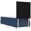 vidaXL Κρεβάτι με ελατήρια με στρώμα Μπλε 80 x 200 cm ύφασμα