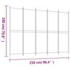 vidaXL Διαχωριστικό Δωματίου με 5 Πάνελ Λευκό 250x180 εκ. από Ύφασμα