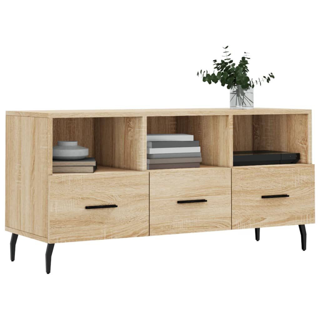 vidaXL Έπιπλο Τηλεόρασης Sonoma Δρυς 102 x 36 x 50 εκ. Επεξεργ. Ξύλο