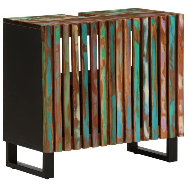 vidaXL Ντουλάπι Μπάνιου 62x34x58 εκ. από Μασίφ Ξύλο Ακακίας