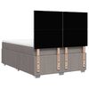 vidaXL &Kappa;&rho;&epsilon;&beta;ά&tau;&iota; Boxspring &mu;&epsilon; &Sigma;&tau;&rho;ώ&mu;&alpha; Taupe 140x190 &epsilon;&kappa;. &Upsilon;&phi;&alpha;&sigma;&mu;ά&tau;&iota;&nu;&omicron;
