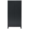 vidaXL Ντουλάπα με Βιομηχανικό Στιλ Μαύρη 90 x 40 x 180 εκ. Μεταλλική