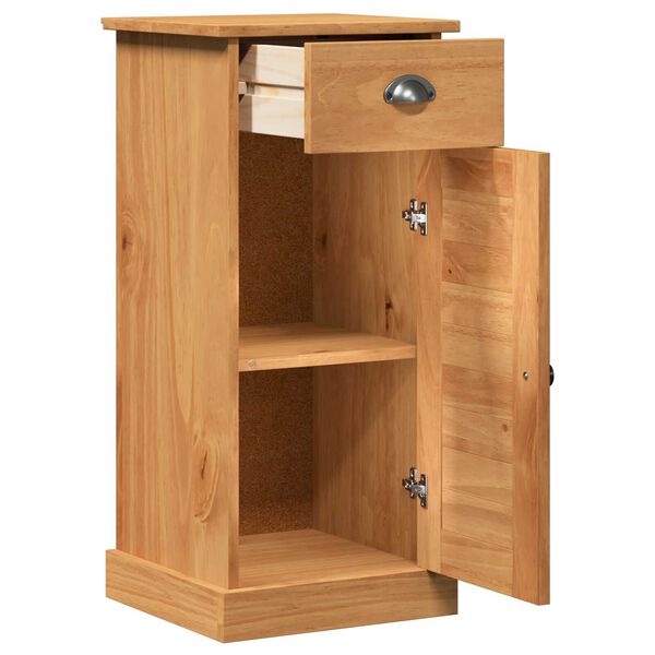 vidaXL Ντουλάπα Μπάνιου με συρτάρι VIGO καφέ μελί 37.5 x 34 x 80 εκ