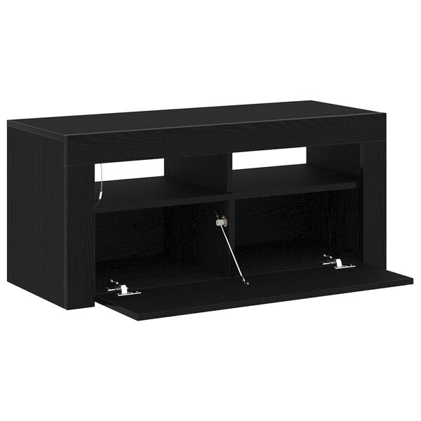 vidaXL Ντουλάπι TV Μαύρο 90 x 35 x 40 εκ. Επεξεργασμένο ξύλο