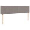 vidaXL Οθωμανικό κρεβάτι με στρώμα Taupe 180x200cm ύφασμα